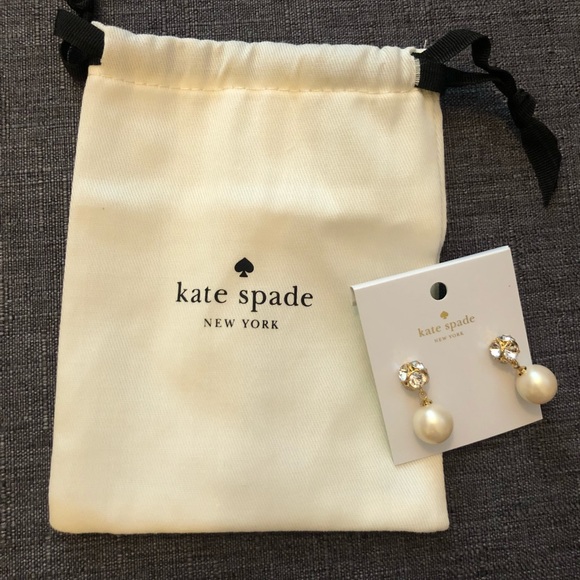 NWT Kate Spade pearl drop earrings - Picture 2 of 3